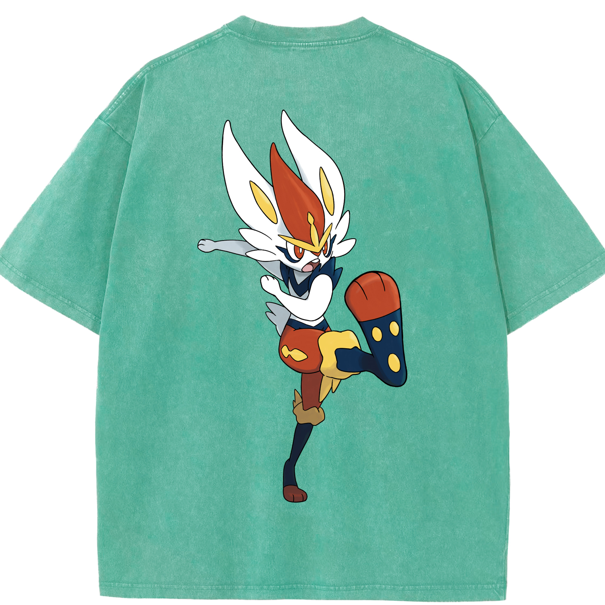（画像用） ポケットモンスター Pokémon 綿100% ヴィンテージ風 半袖Tシャツ（背面プリント）